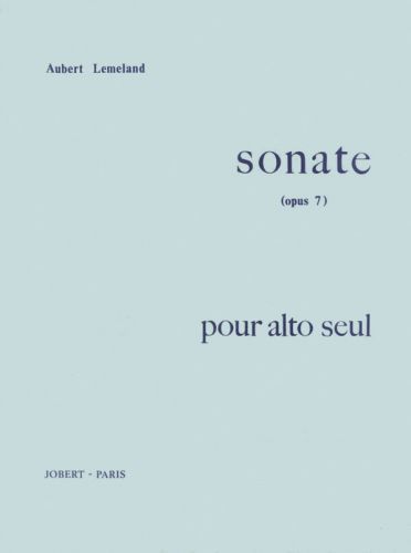 einband Sonate Op.7 pour alto seul Jobert