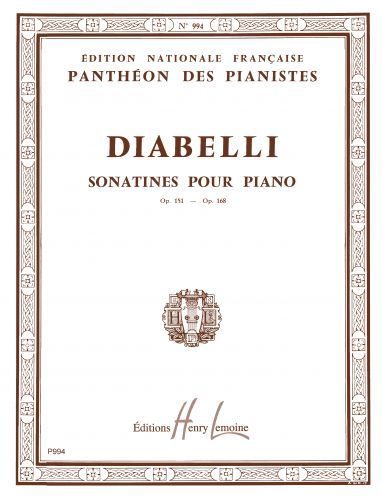 einband Sonatines Op.151 et 168 Editions Henry Lemoine