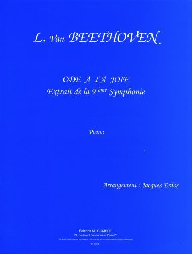 einband Symphonie n�9 : Ode � la joie Combre