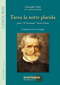einband TACEA LA NOTTE PLACIDA from Il Trovatore Parte Prima Scomegna