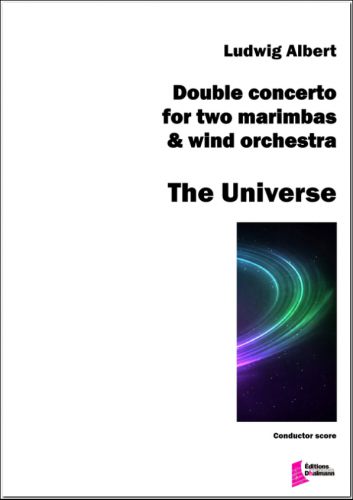 einband The Universe  Double concerto for two marimbas and wind orchestra Dhalmann