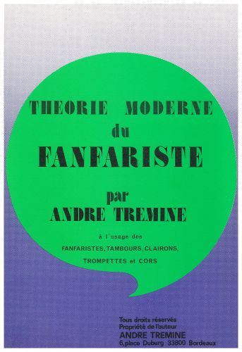 einband Theorie Moderne du Fanfariste Editions Robert Martin