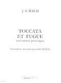 einband Toccata et Fugue en R min. Delrieu
