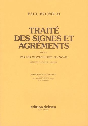 einband Trait� des signes et agr�ments Delrieu