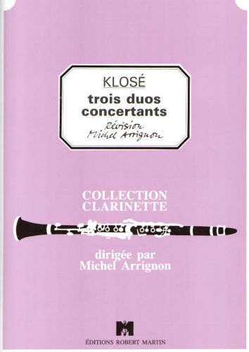 einband Trois Duos Concertants Editions Robert Martin