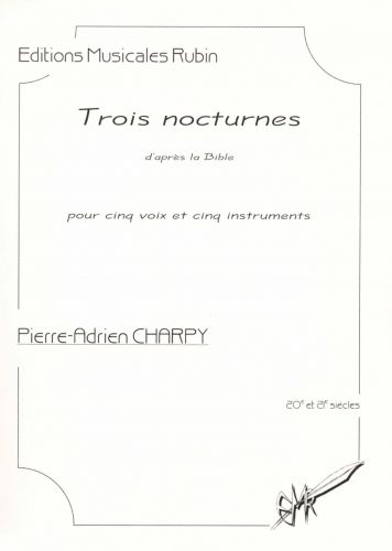 einband Trois nocturnes pour cinq voix et cinq instruments Rubin