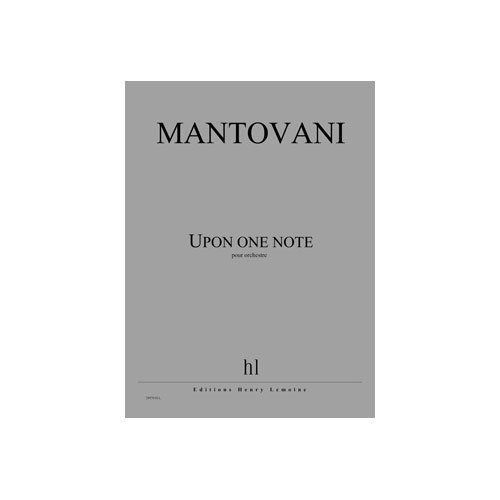 einband Upon one note Editions Henry Lemoine
