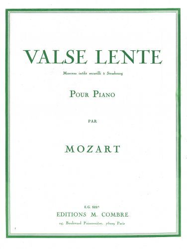 einband Valse lente Combre