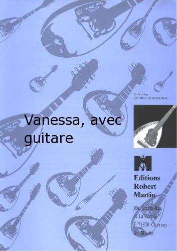 einband Vanessa, Avec Guitare Editions Robert Martin