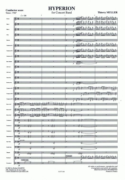 hyperion thierry muller premiere page score